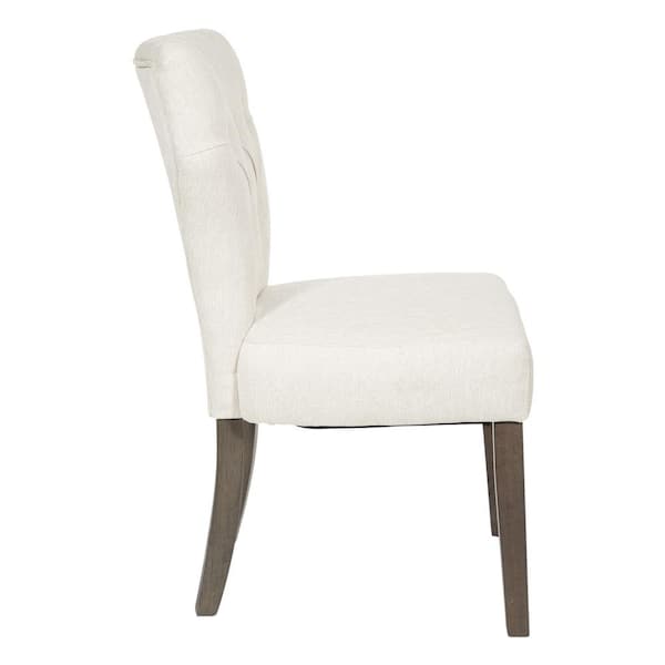 OSP Home Furnishings Cream with Grey Brushed Legs Andrew Dining