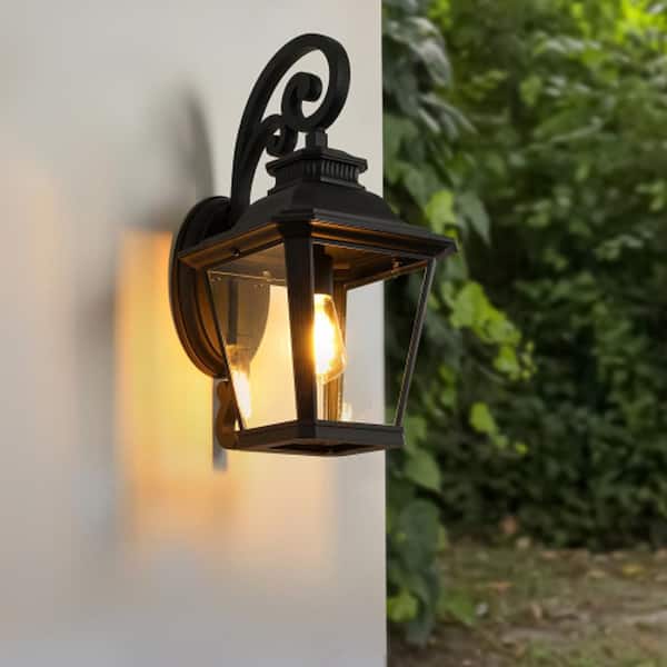 Sunpez 1-Light Wall Lighting Porch Light Garage Patio Decor, Outdoor/Indoor Wall Sconce Light Fixture, E26, Bulb Not Included