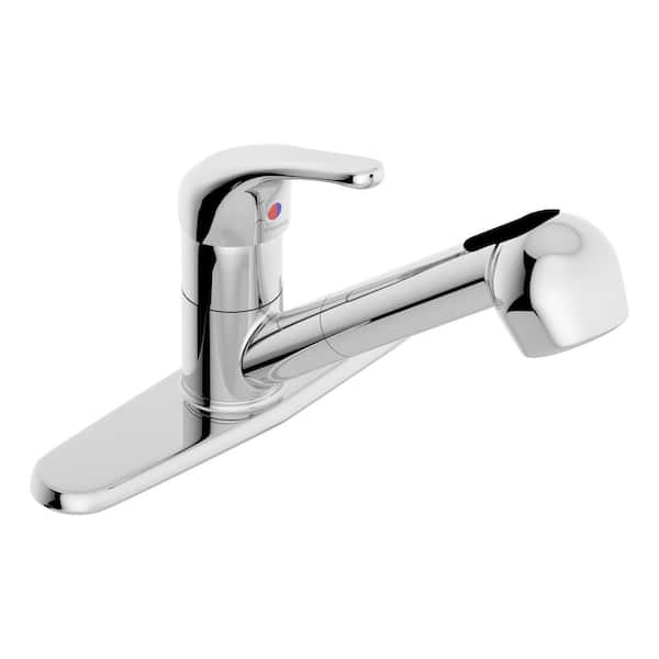 Symmons Unity Single-Handle Pull-Out Sprayer Kitchen Faucet in Chrome