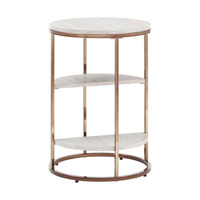 Champagne Gold End Tables Accent Tables The Home Depot