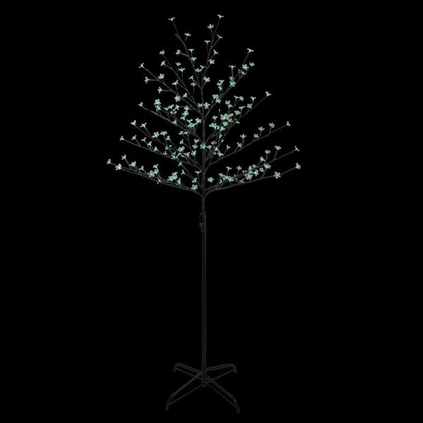 Northlight 6 Ft Green Led Lighted Cherry Blossom Flower Artificial Tree 33681557 The Home Depot Northlight 6 Ft Green Led Lighted, Outdoor Lighted Fake Trees