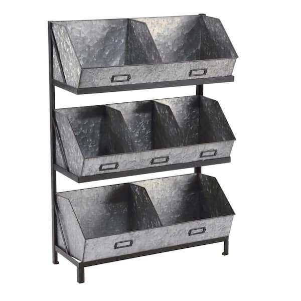 TRIPAR INTERNATIONAL, INC. 7-Bin Vintage Open Storage Chest 19671