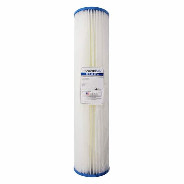 HYDRONIX SPC-45-2010 4.5 in. x 20 in. 10 Micron Polyester Pleated Filter
