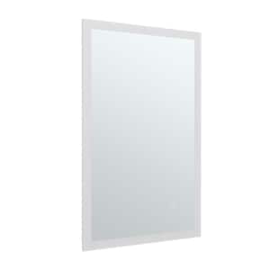 18 in. W x 30 in. H Small Rectangular Frameless LED Anti-Fog Ceiling Wall Mount Bathroom Vanity Mirror in Silver