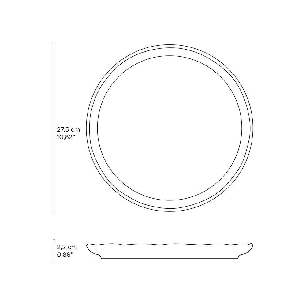 Matte Black Porcelain Oval Dinner Plate