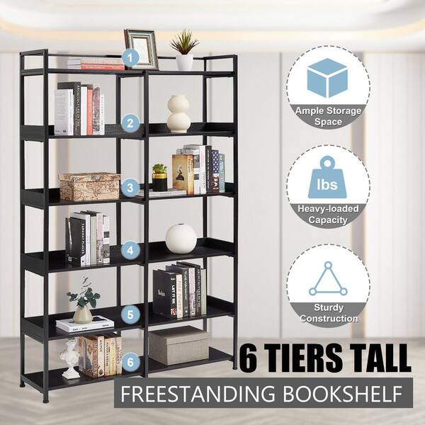 Ambretta Small Bookcase, Black – High Fashion Home