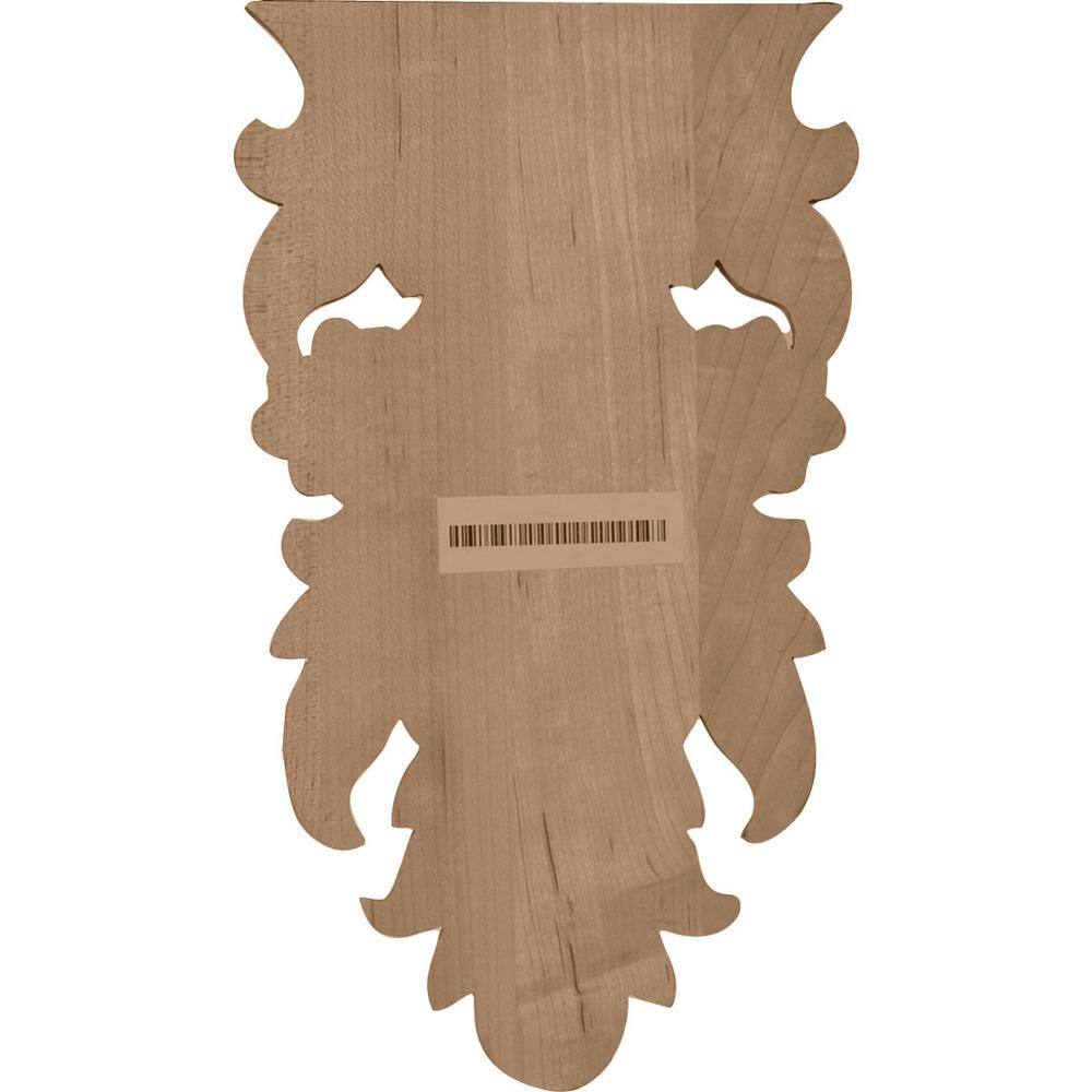 Small Alder Wood Dover Drop Onlay, 4.25" x 7.25"