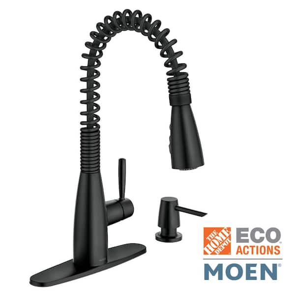 Springvale Single-Handle Pull-Down Sprayer Kitchen Faucet with Reflex and Power Boost in Matte Black Springvale Single-Handle Pull-Down Sprayer Kitchen Faucet with Reflex and Power Boost in Matte Black