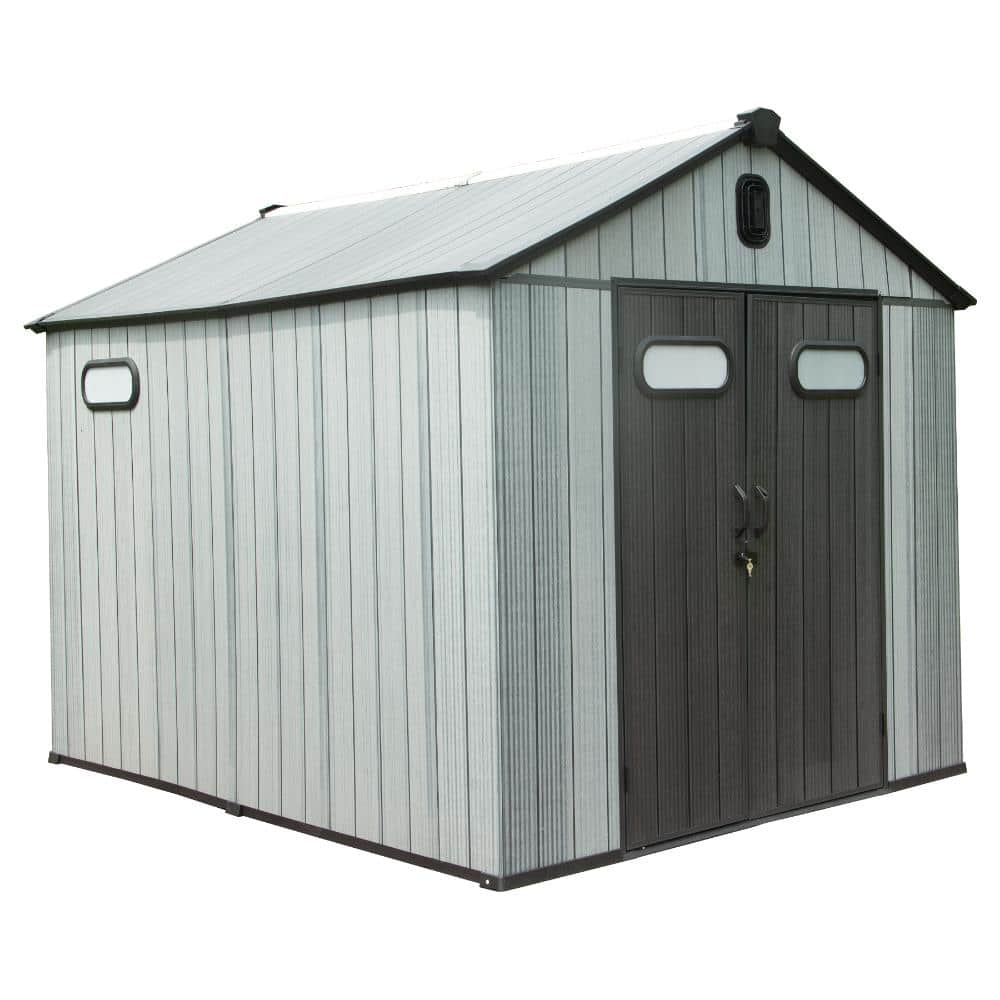 6 ft. x 4 ft. Outdoor Resin Patio Storage Shed with Lockable Door, Windows & Vents, Weatherproof, Gray price history on PriceWatchPro