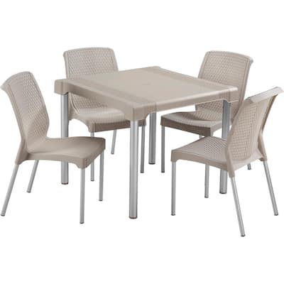 Resin Patio Dining Sets, Resin Round Outdoor Dining Table