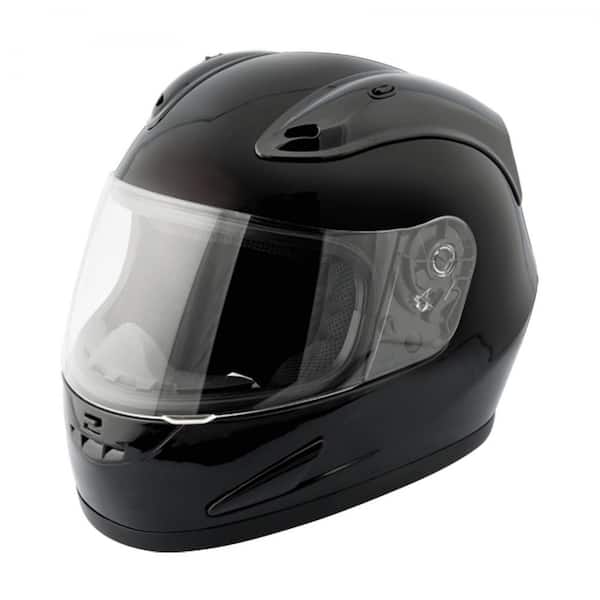 Raider Octane Medium Black Full Face Gloss Motorcycle Helmet