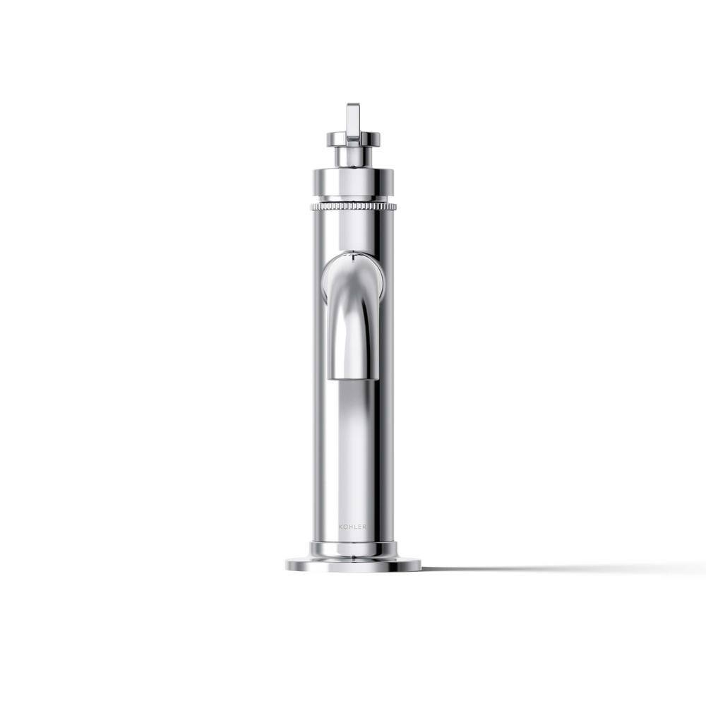 Polished Chrome Single-Handle Bathroom Sink Faucet