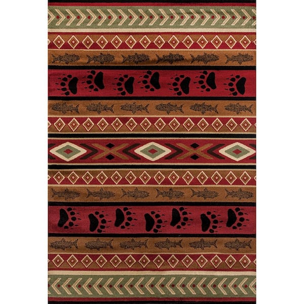 United Weavers Woodside Huntsman Trail Brown 1 ft. 10 in. x 3 ft. Area Rug