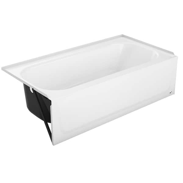 Bootz Industries Maui Plus 60 in. x 32 in. Soaking Bathtub with Left Drain in White