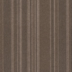 First Impressions Brown Commercial 24 in. x 24 Peel and Stick Carpet Tile (15 Tiles/Case) 60 sq. ft.