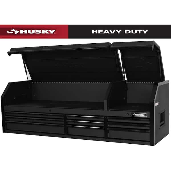 Tool Storage 72 in. W x 23 in. D Heavy Duty Matte Black Top Tool Chest