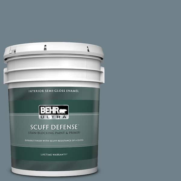 BEHR ULTRA 5 gal. #PPU13-04 Atlantic Shoreline Extra Durable Semi-Gloss Enamel Interior Paint & Primer