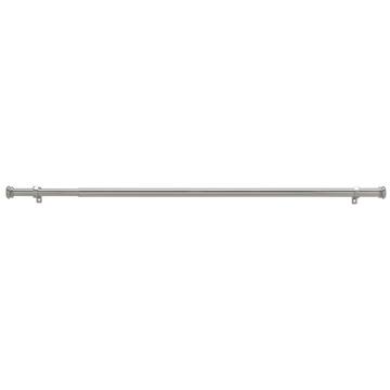 72 in. - 144 in. Mix and Match Telescoping 1 in. Single Curtain Rod in Brushed Nickel
