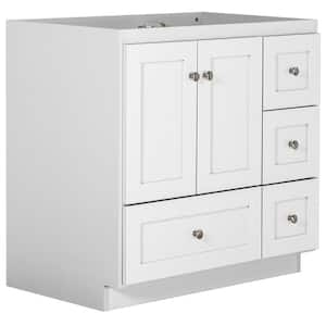 Shaker 36 in. W x 21 in. D x 34.5 in. H Bath Vanity Cabinet without Top in Winterset