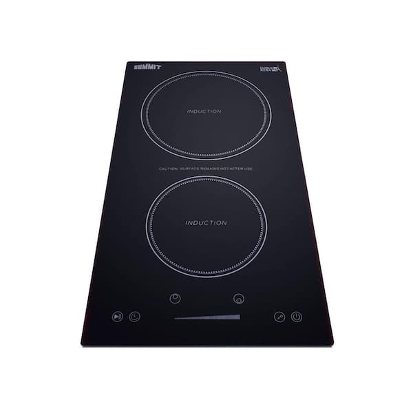 Summit Appliance 12 in. Radiant Electric Cooktop in Black with 2 Elements, 115-Volt
