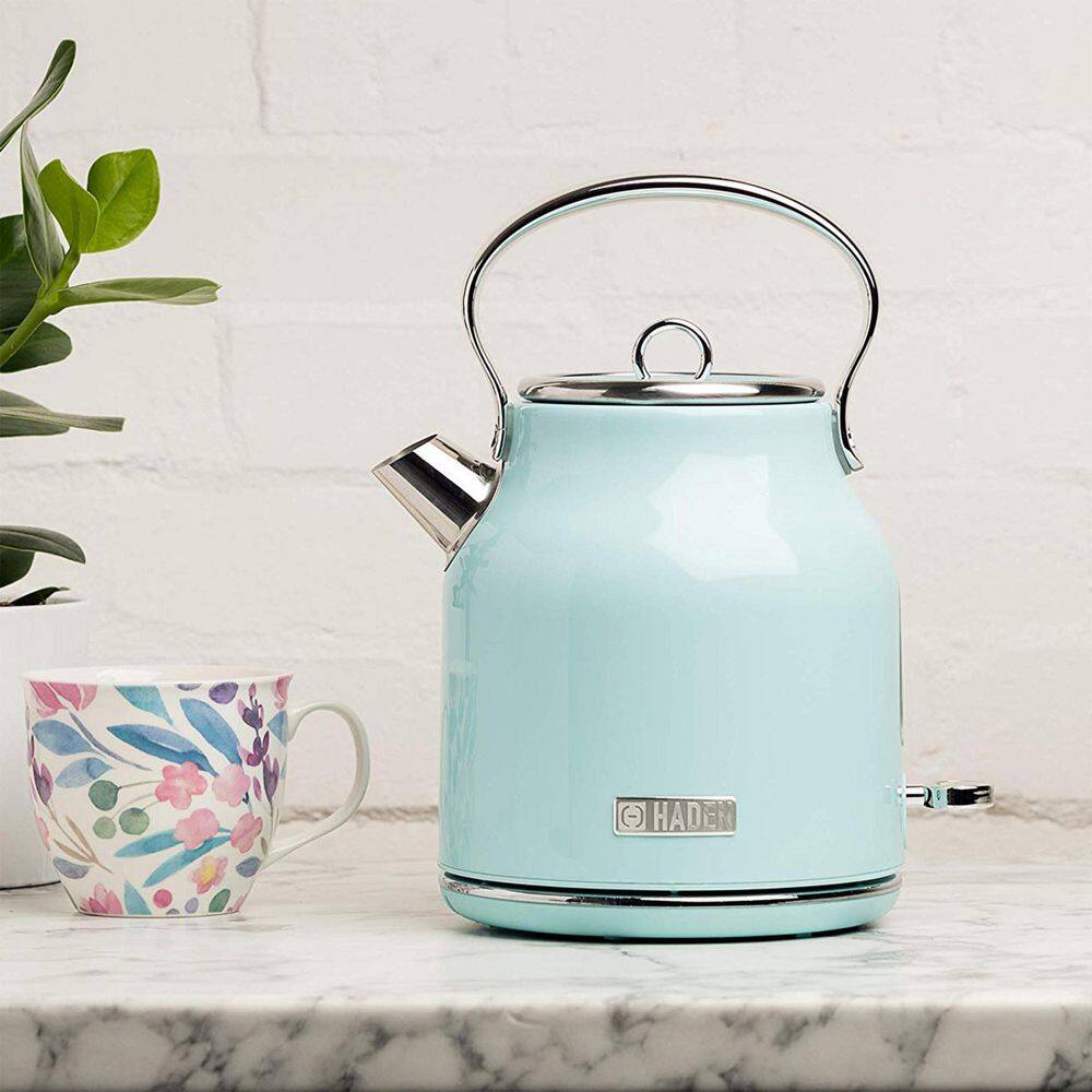 HADEN Stainless Steel Retro Toaster & 1.7 Liter Stainless Steel Electric Kettle, Turquoise, 1 Kettle HADEN Stainless Steel Retro Toaster & 1.7 Liter Stainless Steel Electric Kettle, Turquoise, 1 Kettle - 3