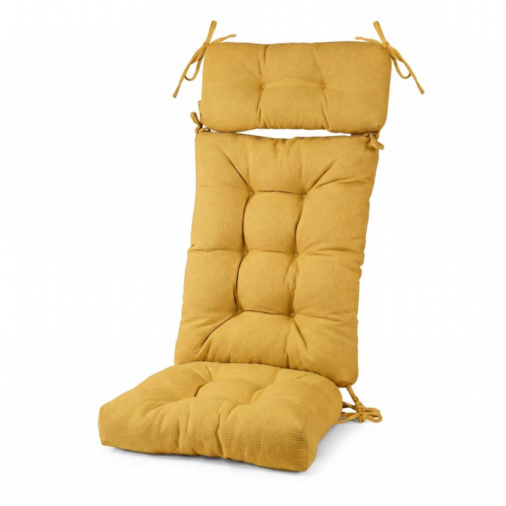 "Rocking Chair Cushion Set 4"" Thick with Ties, Tufted Back Pad, Removable Neck and Lumbar Pillow" price history on PriceWatchPro