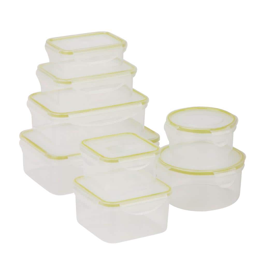 LEXI HOME Jumbo 5-Piece Lock and Seal Rectangle Food Storage Container Set  MW3647 - The Home Depot
