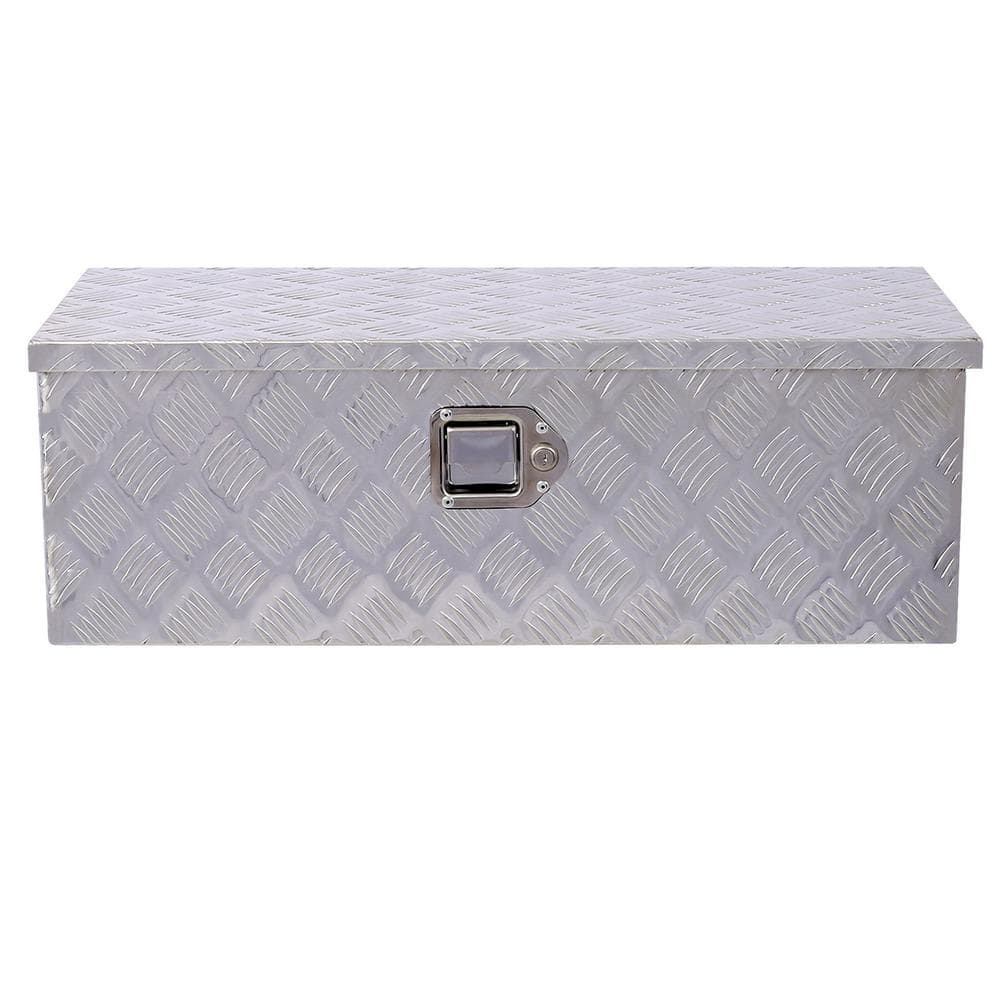 30 in. Trailer Tongue Box, RV Trailer Truck Tool Truck Tool Box, with Lock Keys Side Handle, Silver, 30 x 10 x 13 in. price history on PriceWatchPro
