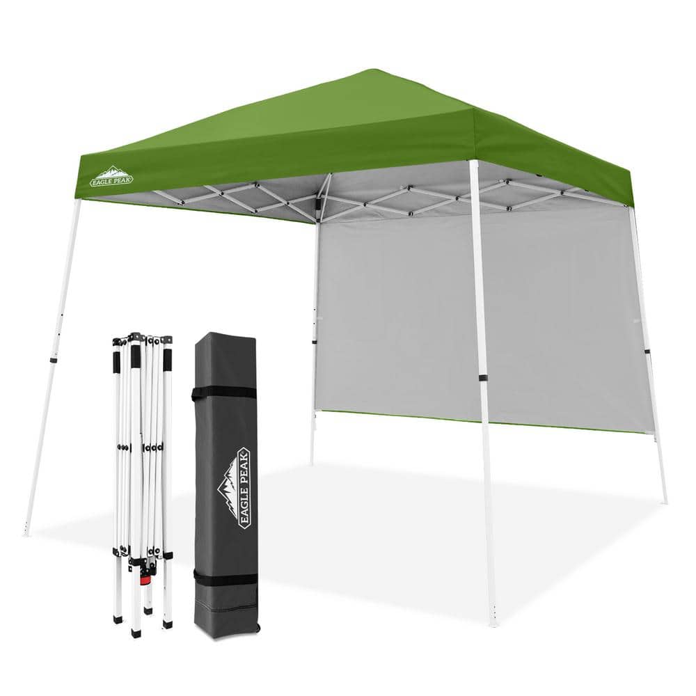 Green 10x10 Steel Portable Pop-Up Canopy Tent