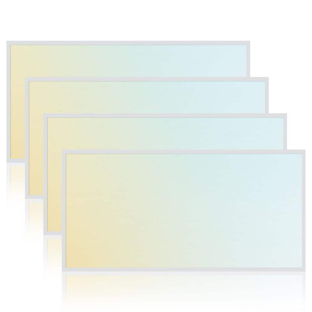 70-Watt 2x4FT LED Backlit Flat Panel Light, 5CCT, Up to 8500LM, 120º Beam, Dimmable 0-10V, IC & Damp Rated, ETL 4 Pack price history on PriceWatchPro