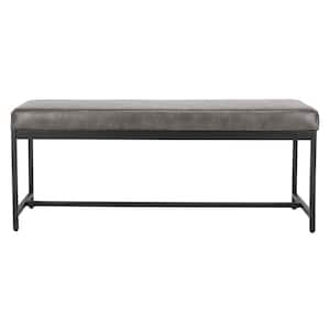 Chase Gray/Black Entryway Bench