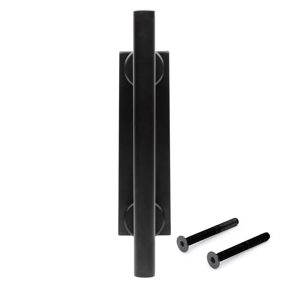 Alperton Matte Black Solid Steel Barn Door Handle