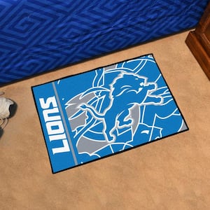 FANMATS NFL Detroit Lions Blue 2 ft. x 2 ft. Round Area Rug 17958 - The  Home Depot