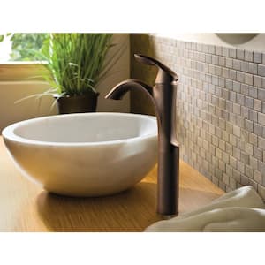Eva Single-Handle Single Hole High Arc Bathroom Faucet in Oil Rubbed Bronze
