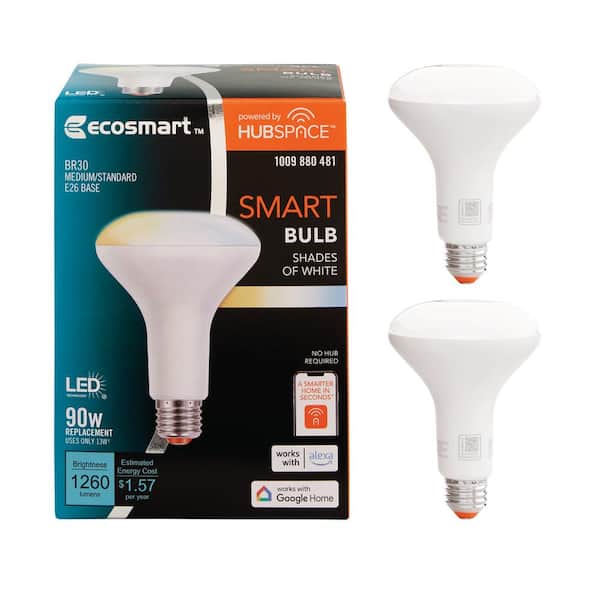 EcoSmart 90-Watt Equivalent Smart BR30 Tunable White CEC LED Flood