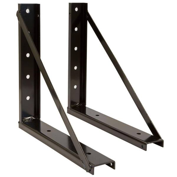 Buyers Products Company 18 in. Steel Underbody Tool Box Truck Vehicle Mounting Bracket Kit, Black