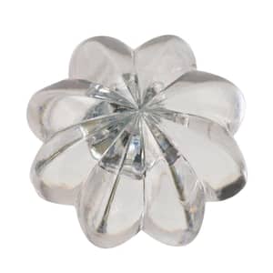 Mirror Rosette Bud Clear with 3/4 in. Stud