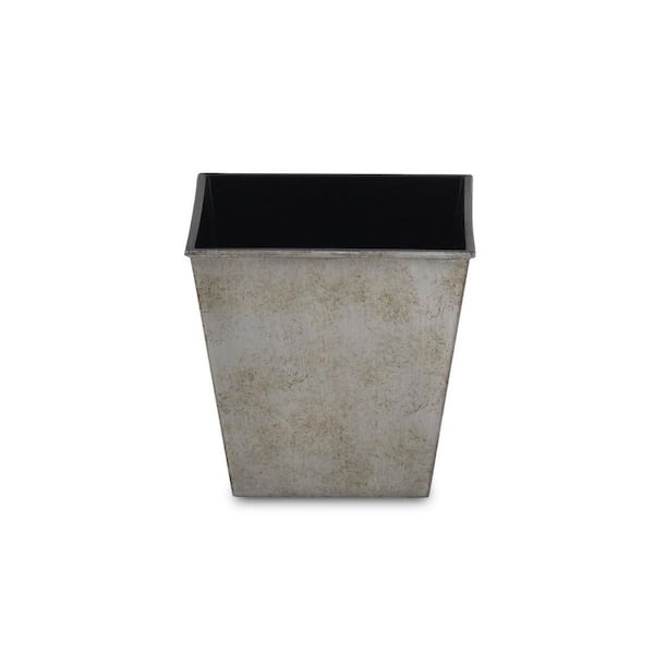 51 gal. Gray Indoor Plastic Square Planter with Weather Resistance (5.25 in. L x 5.25 in. W x 5 in. H) 1-Pack
