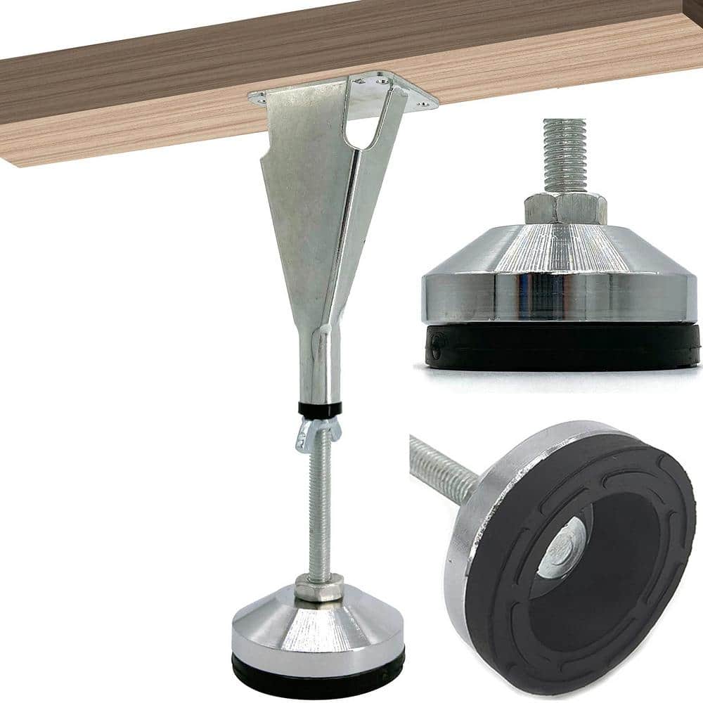 Adjustable Height Center Support Leg for Bed Frame, Bed Center Slat Heavy Support Leg (4-Pack)