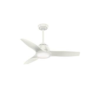 Wisp 44 in. LED Indoor Fresh White Ceiling Fan with Remote
