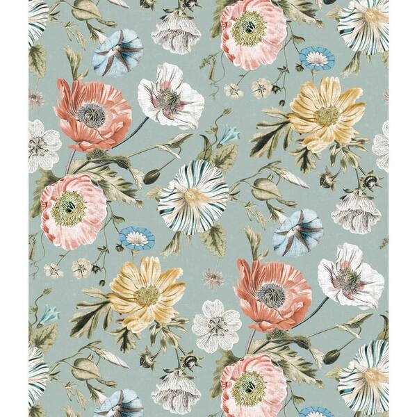 RoomMates Vintage Poppy Peel and Stick Wallpaper (Covers 28.29 sq. ft.)
