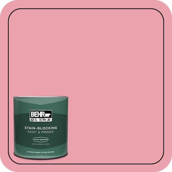 BEHR ULTRA 1 qt. #P150-3 Pinque Extra Durable Semi-Gloss Enamel Interior Paint & Primer