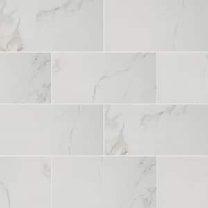 Carrara 12 in. x 24 in. Matte Porcelain Floor and Wall Tile (16 sq. ft./Case)