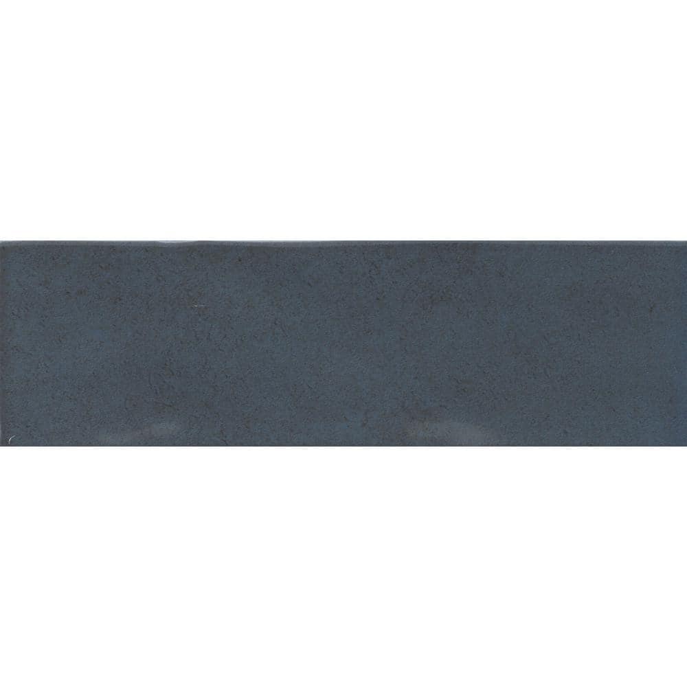Azul Glossy Blue Porcelain Wall Tile 3 in. x 8 in.