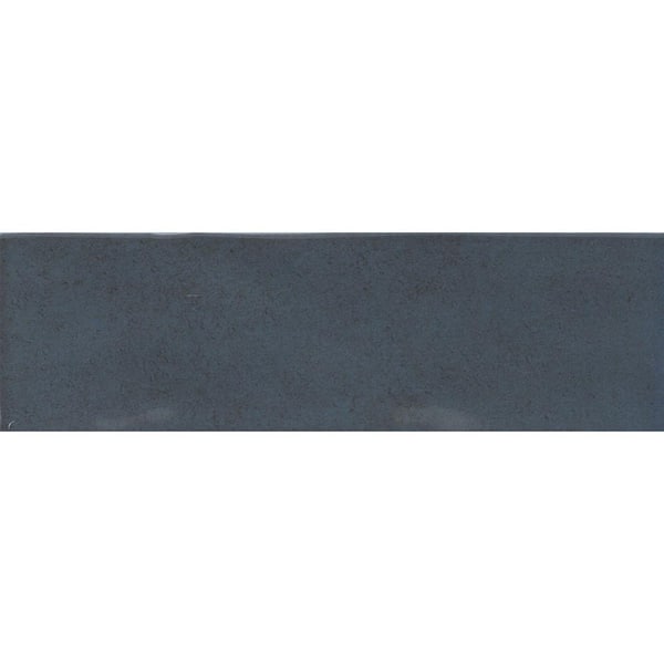 EMSER TILE Passion Azul 3 in. x 8 in. Glossy Porcelain Wall Tile (3.92 sq. ft./Case)
