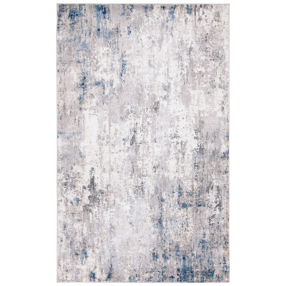 Vogue 4 ft. x 6 ft. Blue/Gray Distressed Area Rug price history on PriceWatchPro