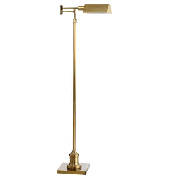 SAFAVIEH Briggs 65 in. Brass Gold Floor Lamp