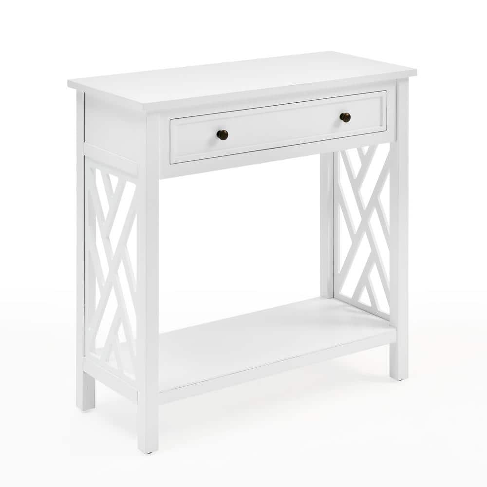 Middlebury 36" White Pine Coffee Table Set with Drawer and Tray