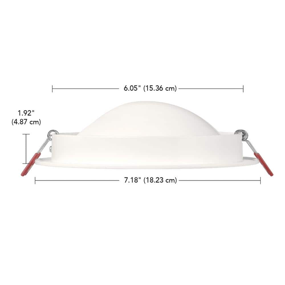 White 6-Inch Dimmable LED Recessed Lighting Kit
