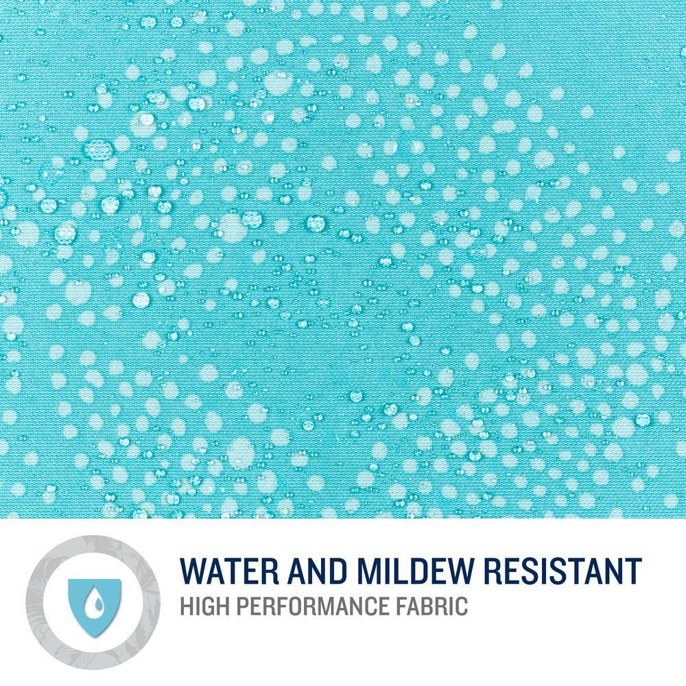 Blue Radiance Light Filtering Polyester Grommet Curtain Panel Pair
